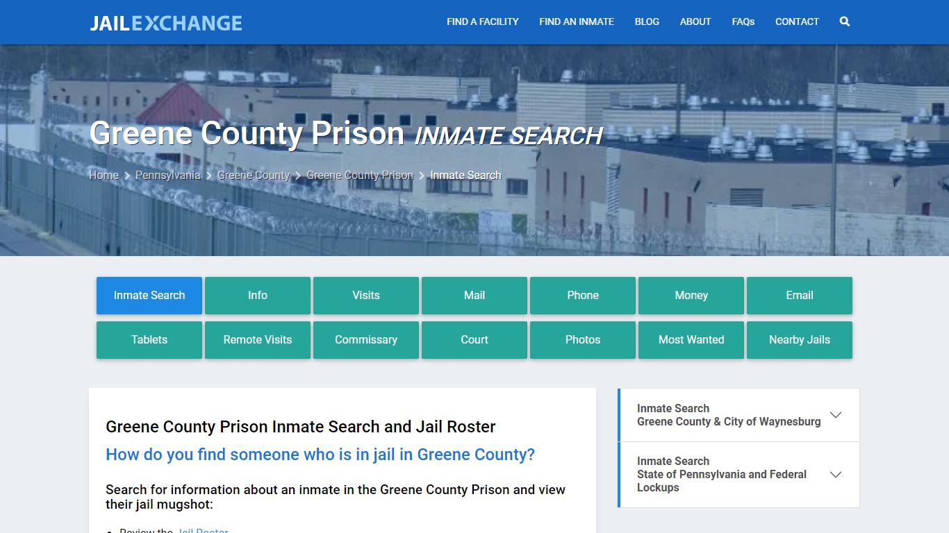 Inmate Search: Roster & Mugshots - Greene County Prison, PA - Jail Exchange